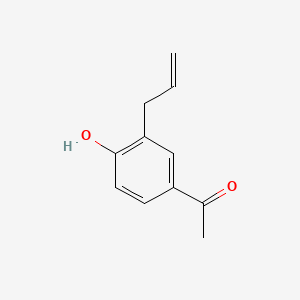 Chemical structure of 3′-Allyl-4′-hydroxyacetophenone