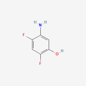 Chemical structure of 5-amino-2,4-difluorophenol
