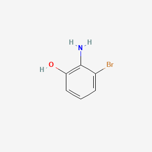 Chemical structure of 2-Amino-3-bromophenol