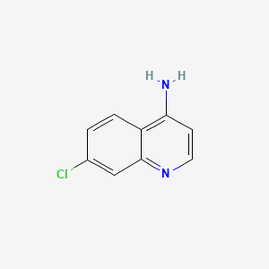 Chemical structure of 4-Amino-7-chloroquinoline