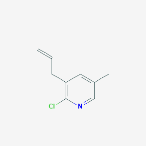 Chemical structure of 3-Allyl-2-chloro-5-methylpyridine