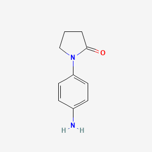 Chemical structure of 1-(4-Aminophenyl)-2-pyrrolidinone