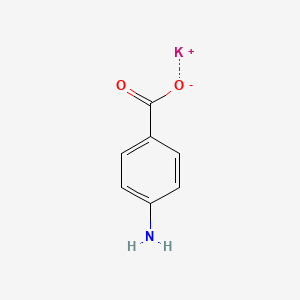 Chemical structure of 4-Aminobenzoic acid potassium salt