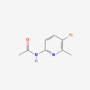 Chemical structure of 2-Acetylamino-5-bromo-6-methylpyridine