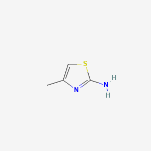 Chemical structure of 2-Amino-4-methylthiazole