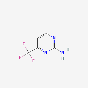 Chemical structure of 2-Amino-4-(trifluoromethyl)pyrimidine
