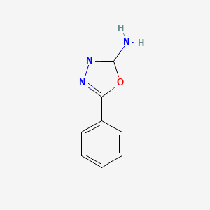Chemical structure of 2-Amino-5-phenyl-1,3,4-oxadiazole