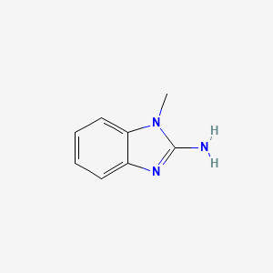 Chemical structure of 2-Amino-1-methylbenzimidazole