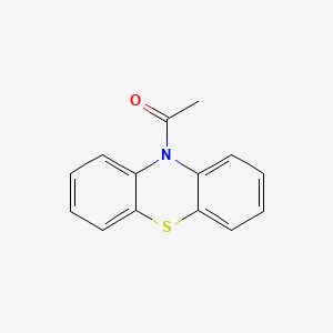 Chemical structure of 10-Acetylphenothiazine