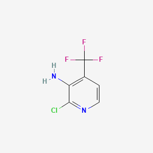Chemical structure of 3-Amino-2-chloro-4-(trifluoromethyl)pyridine