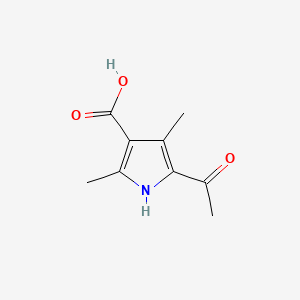 Chemical structure of 5-Acetyl-2,4-dimethyl-1H-pyrrole-3-carboxylic acid
