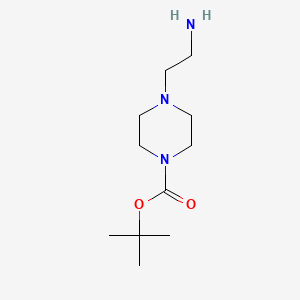 Chemical structure of 4-(2-Aminoethyl)-1-boc-piperazine