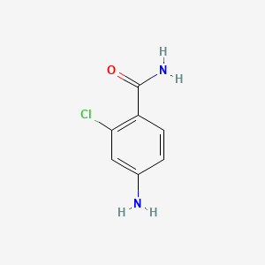 Chemical structure of 4-Amino-2-chlorobenzamide