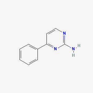 Chemical structure of 2-Amino-4-phenylpyrimidine