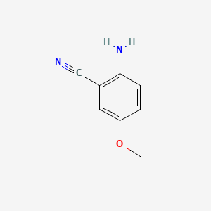 Chemical structure of 2-Amino-5-methoxy-benzonitrile