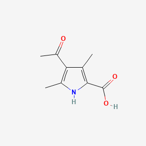 Chemical structure of 4-Acetyl-3,5-dimethyl-2-pyrrolecarboxylic acid