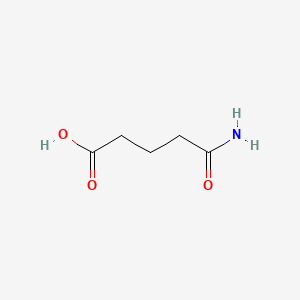 Chemical structure of 5-Amino-5-oxopentanoic acid