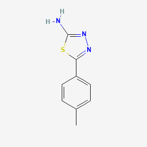 Chemical structure of 2-Amino-5-(4-methylphenyl)-1,3,4-thiadiazole