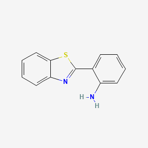 Chemical structure of 2-(2-Aminophenyl)benzothiazole