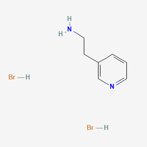 Chemical structure of 3-(2-Aminoethyl)pyridine dihydrobromide