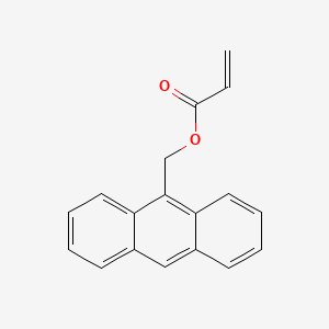 Chemical structure of 9-Anthracenylmethyl acrylate
