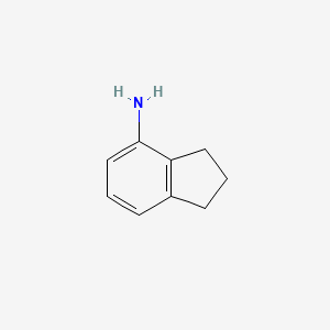 Chemical structure of 4-Aminoindan
