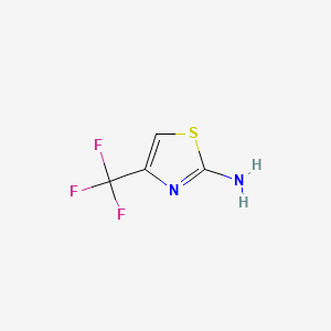 Chemical structure of 2-Amino-4-trifluoromethylthiazole