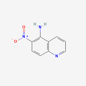 Chemical structure of 5-Amino-6-nitroquinoline