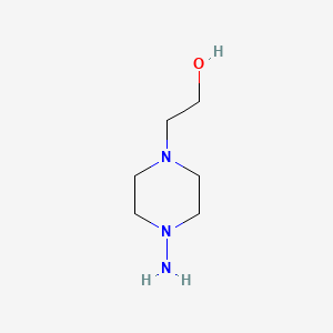 Chemical structure of 1-Amino-4-(2-hydroxyethyl)piperazine