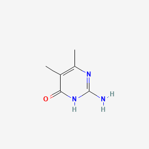 Chemical structure of 2-Amino-5,6-dimethyl-4-hydroxypyrimidine