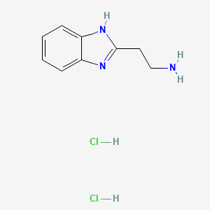 Chemical structure of 2-(2-Aminoethyl)benzimidazole dihydrochloride