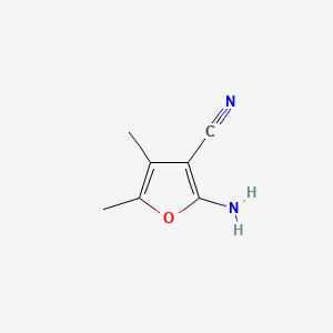 Chemical structure of 2-Amino-4,5-dimethyl-3-furancarbonitrile