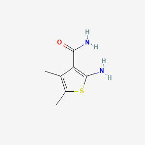 Chemical structure of 2-Amino-4,5-dimethylthiophene-3-carboxamide