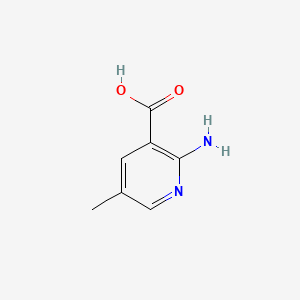 Chemical structure of 2-Amino-5-methylnicotinic acid