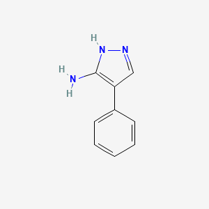 Chemical structure of 3-Amino-4-phenyl-1H-pyrazole