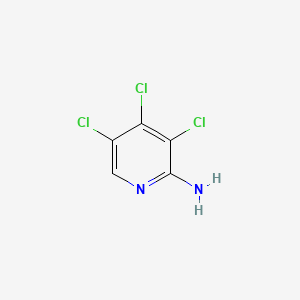 Chemical structure of 2-Amino-3,4,5-trichloropyridine