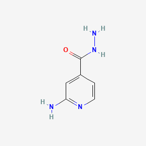 Chemical structure of 2-Amino-isonicotinic acid hydrazide