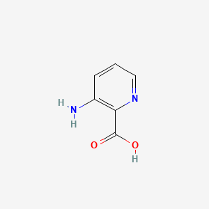 Chemical structure of 3-aminopyridine-2-carboxylic acid