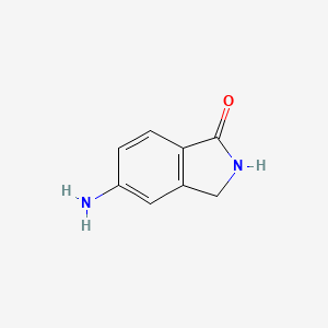 Chemical structure of 5-aminoisoindolin-1-one