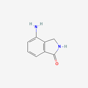 Chemical structure of 4-amino-2,3-dihydro-1H-isoindol-1-one