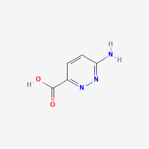 Chemical structure of 6-aminopyridazine-3-carboxylic acid