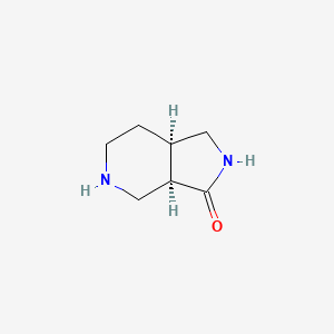 Chemical structure of (3AR,7AR)-Octahydro-3H-pyrrolo[3,4-C]pyridin-3-one