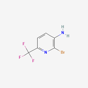 Chemical structure of 3-Amino-2-bromo-6-(trifluoromethyl)pyridine