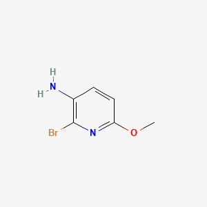 Chemical structure of 3-Amino-2-bromo-6-methoxypyridine