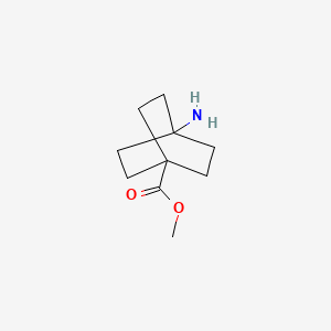 Chemical structure of 4-Aminobicyclo[2.2.2]octane-1-carboxylic acid methyl ester