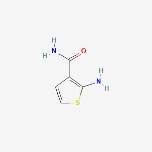 Chemical structure of 2-Aminothiophene-3-carboxamide
