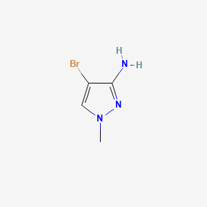Chemical structure of 3-Amino-4-bromo-1-methylpyrazole