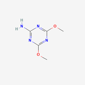 Chemical structure of 2-Amino-4,6-dimethoxy-1,3,5-triazine