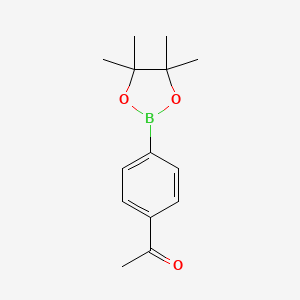 Chemical structure of 4-Acetylphenylboronic acid, pinacol ester