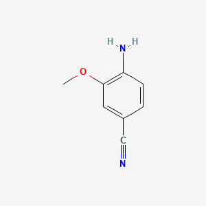 Chemical structure of 4-Amino-3-methoxybenzonitrile
